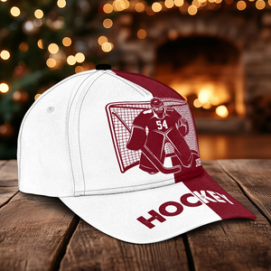 Personalized Hockey Goalie Multicolor Classic Cap Custom Name And Number