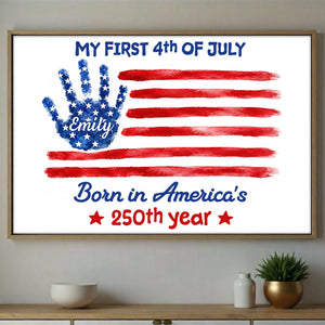 My First 4th Of July, Horizontal Poster, Gift For Baby and Family