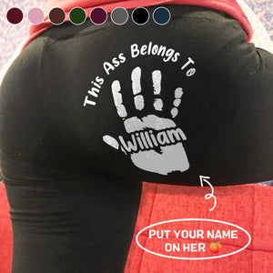Reserved For One Lucky Hand - Personalized Women Leggings - Gifts For Wife, Anniversary