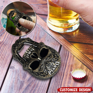 Cool Skull Bottle Opener - Personalized Beer Bottle Opener
