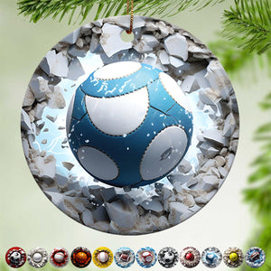 12 Sports Balls Ceramic Ornament - 2024 New Release
