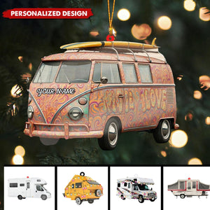 Personalized Camping Car Christmas Ornament-Gifts For Camping Lovers