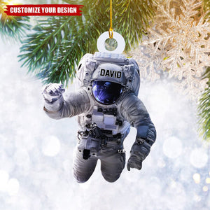 Personalized Astronaut Outer Space Christmas Ornament - 2024 New Release