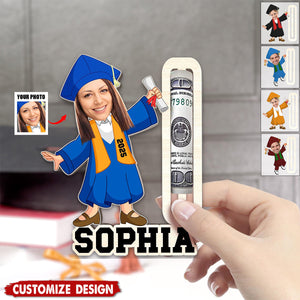 Personalized Graduation Photo Money Holder Class Of 2025
