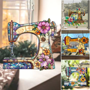 Cute Sewing Machine Suncatcher Ornament-Mother's Day Gift