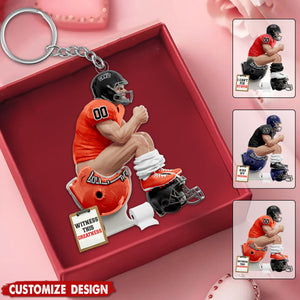 Strong Rival Sports – Personalized Keychain - Gifts for American Football Lovers
