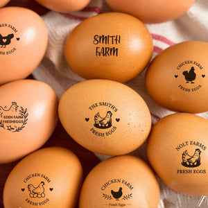 Personalized Egg Stamp, Chicken Coop Gifts For Farmer, Chicken Egg Stamp