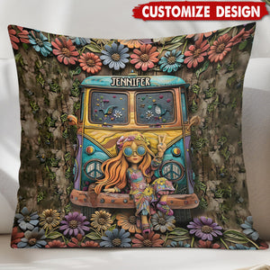 Hippie Soul - Personalized Hippie Pillow