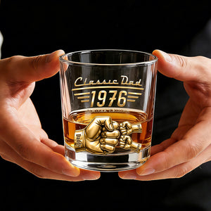 Timeless Dad Round Glass - Personalized Gifts For Dads