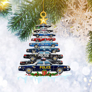 Police Car Christmas Ornament-Gift For Police Officer-2024 New Release