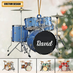 Personalized Drum Set Christmas Ornament Gift For Drummer Player - New Release