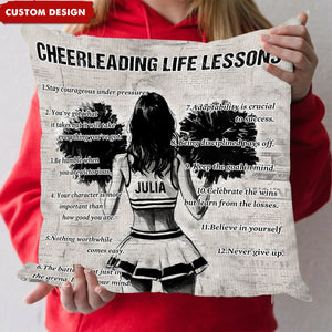 Personalized Cheerleading Girl Pillow - Gift For Cheerleading Lovers