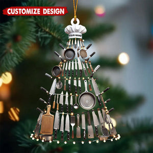 Personalized Kitchen Tool Christmas Tree Ornament, Gift for Chef, Housewife - New Release