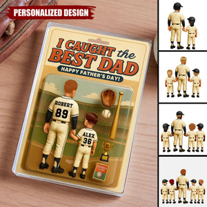 We Caught the Best Dad Baseball-Personalized Acrylic Plaque-Father's Day Gift