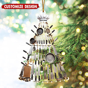 Personalized Kitchen Tool Christmas Tree Ornament, Gift for Chef, Housewife - New Release