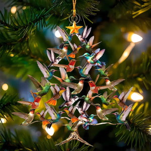 Hummingbird Christmas Tree Ornament, Gift For Bird Lovers-New Release