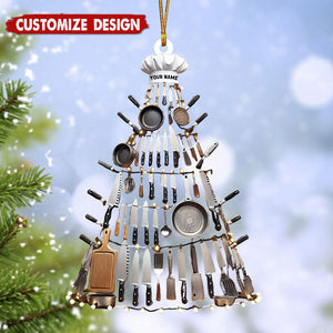 Personalized Kitchen Tool Christmas Tree Ornament, Gift for Chef, Housewife - New Release