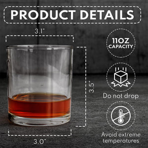 Personalized Promise To Always Be By Your Side Whiskey Glass -Gift For Whiskey Lovers