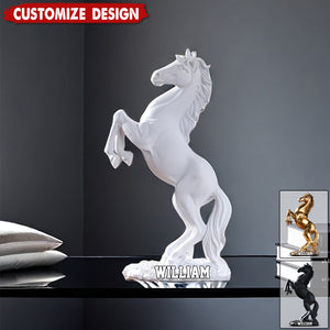 Art Deco Acrylic Horse Plaque-Living Room, Bedroom, Study Room Ornament, ldeal Gift for Equestrian Enthusiasts