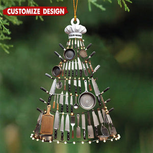 Personalized Kitchen Tool Christmas Tree Ornament, Gift for Chef, Housewife - New Release