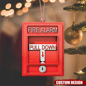 2024 New Release Personalized Fire Alarm Ornament-Gifts For Firefighter