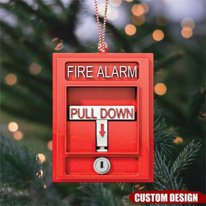 2024 New Release Personalized Fire Alarm Ornament-Gifts For Firefighter