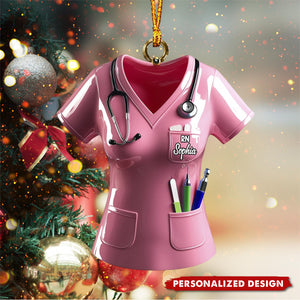 Christmas Nurse - Personalized Nurse Ornament