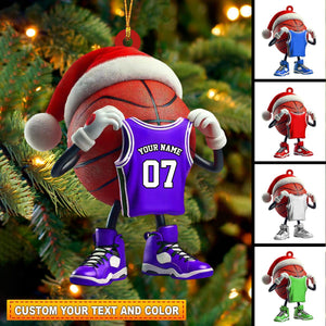 Personalized Basketball Christmas Ornament-Gift For Basketball Players and Fans-New Release