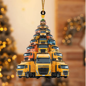 Heavy Truck Christmas Tree Ornament-Gift For Truck Driver-2024 New Release