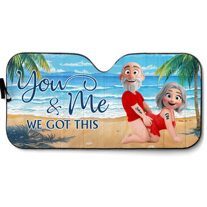 You And Me - Personalized Custom Car Sunshade