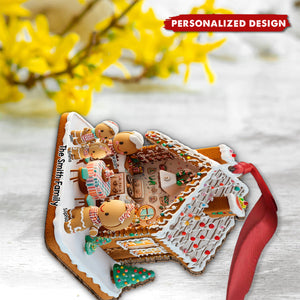 Ginger Bread Family - Personalized Family Ornament