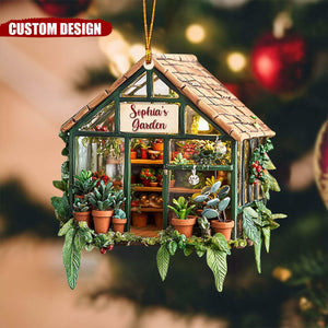 Personalized Greenhouse garden Christmas Ornament-Gifts For garden Lovers-New Release