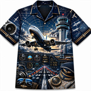 Sky Commander Hawaiian Shirt - Gifts For Pilots