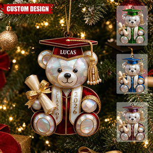 Personalized Class Of Graduation Bear Christmas Ornament – Gift For Students