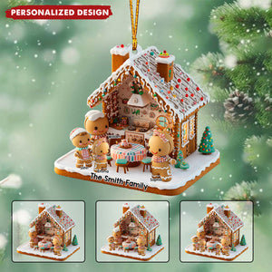 Ginger Bread Family - Personalized Family Ornament