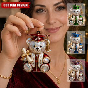 Personalized Class Of Graduation Bear Christmas Ornament – Gift For Students