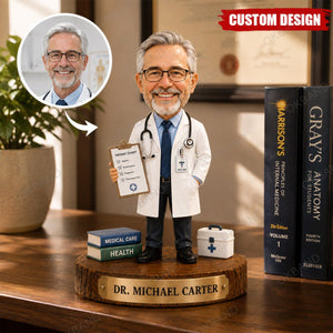 Personalized Doctor Acrylic Plaque, Photo Doctor Figurine
