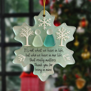 Snowflake Shaped Sea Friendship Decor - Gift For Friend,Family