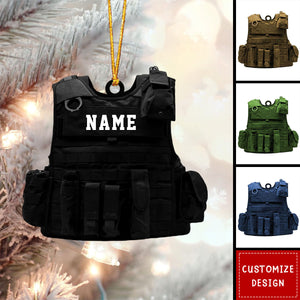 Personalized Bulletproof Police Vest Christmas Ornament-Gift for Police-2024 New Release