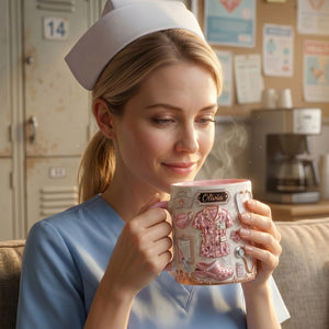 Personalized Nurse Themed Mug - Gift For Nurses & Healthcare Workers