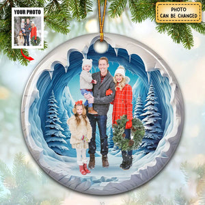 Family Photo Personalized Ceramic Ornament - New Release