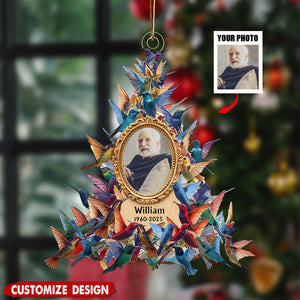 Whispers Of Heaven - Personalized Hummingbird Memorial Acrylic Ornament