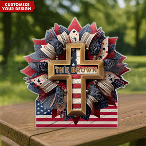 God Bless The American - Personalized Acrylic Plaque