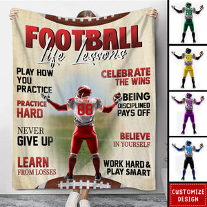 Personalized American Football Blanket - Gift For American Football Lover