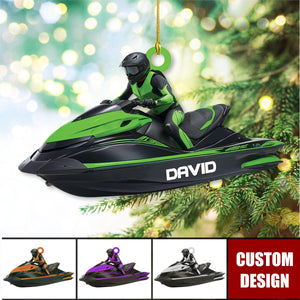 Personalized Jet Boat Ski Christmas Ornament - New Release
