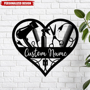 Personalized Hair Salon Wall Metal Sign-Gifts For Beauty Salon,Hairstylist