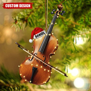 Personalized Violin Ornament, Personalized Fiddle Gift
