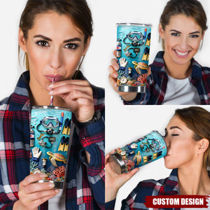 Suba Diving Lovers - Personalized Scuba Diving Tumbler