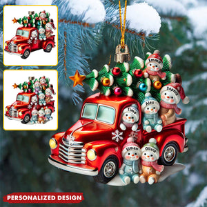 Nana's Cute Little Snowman - Personalized Grandma Ornament