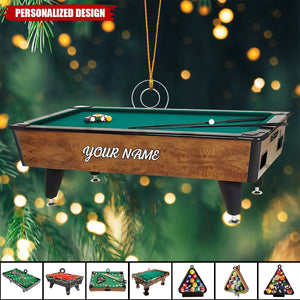 2024 New Release Personalized Billiard Christmas Ornament-Gifts For Pool Balls Lovers